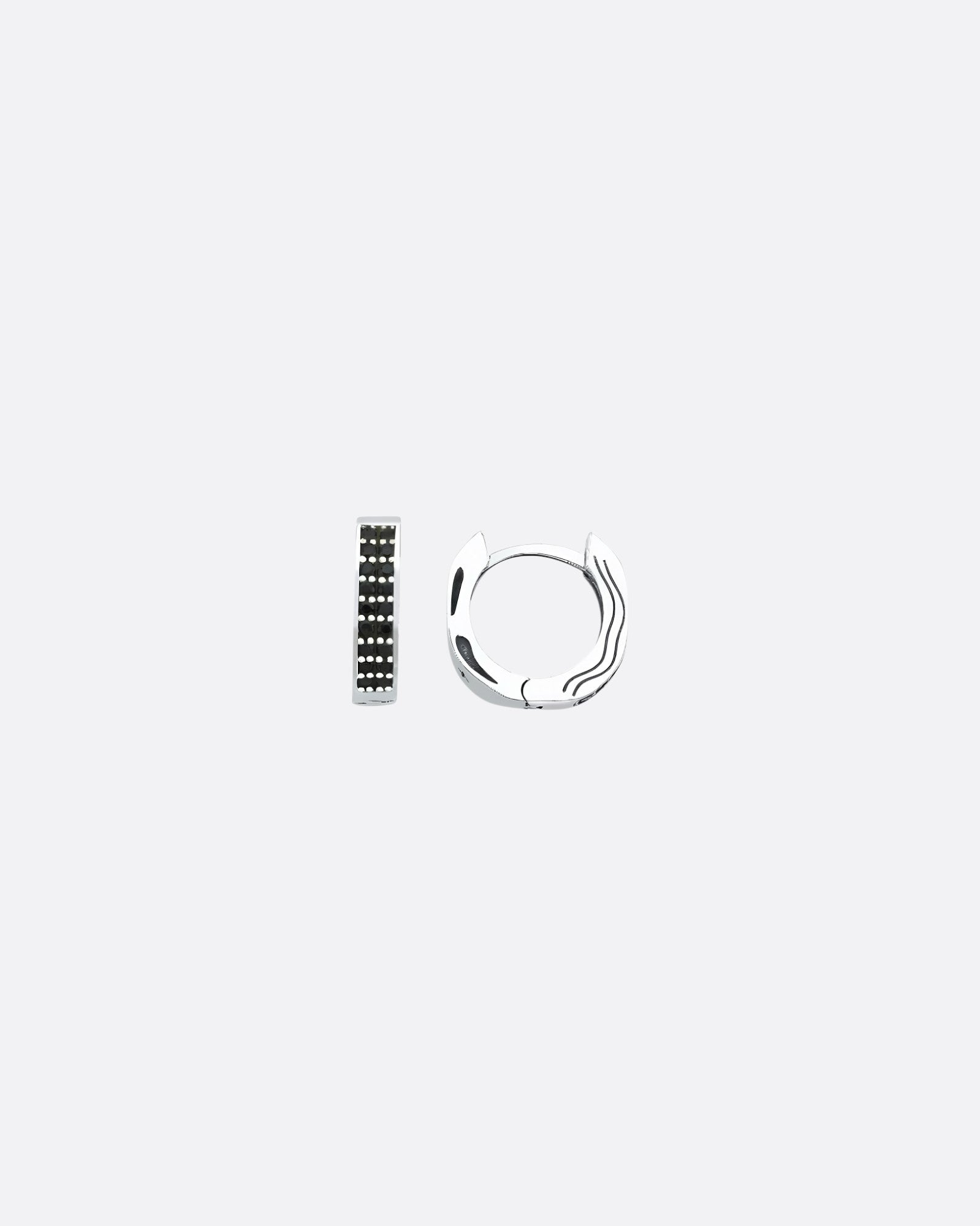 Black Chord Earring