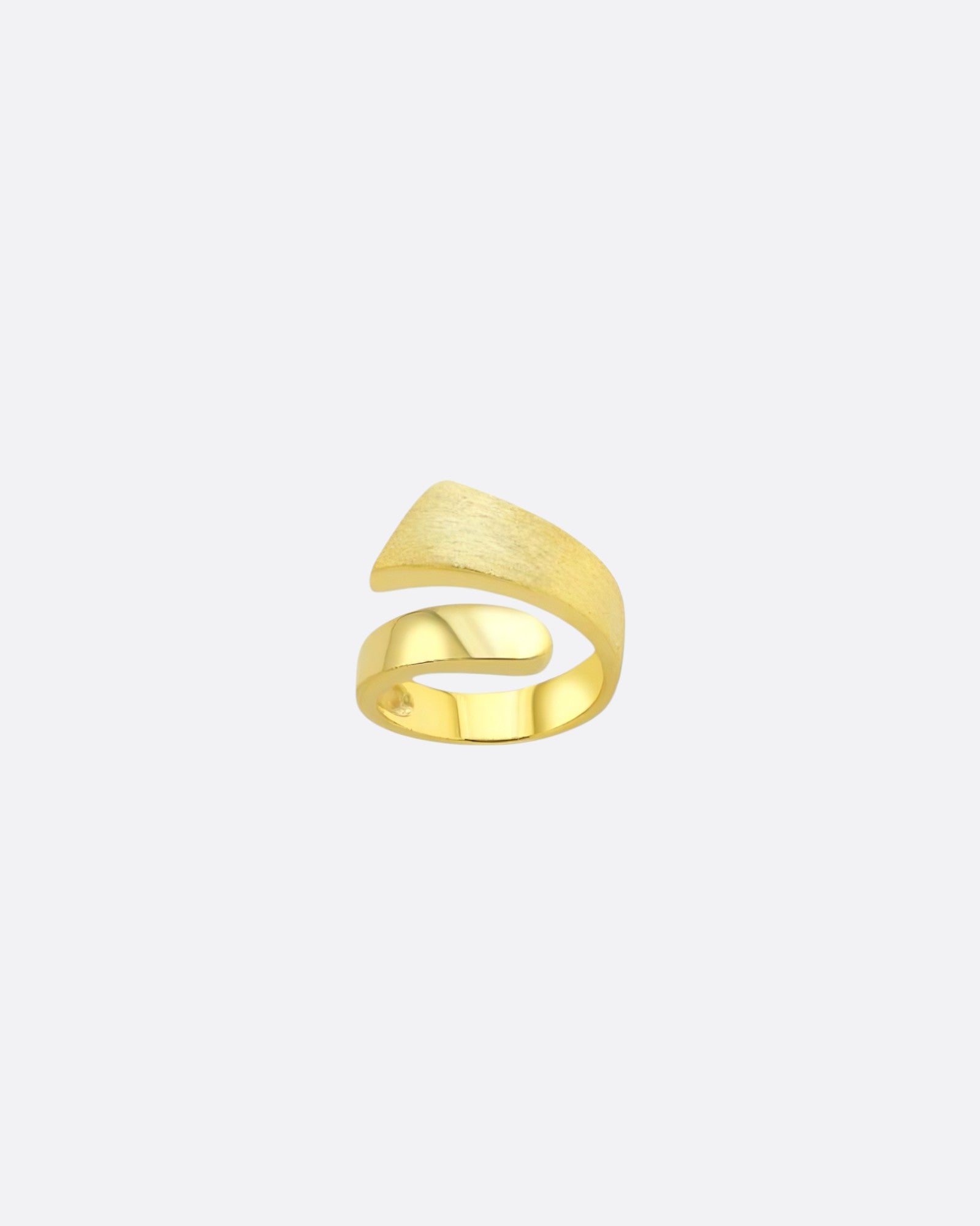 Golden Brush Ring