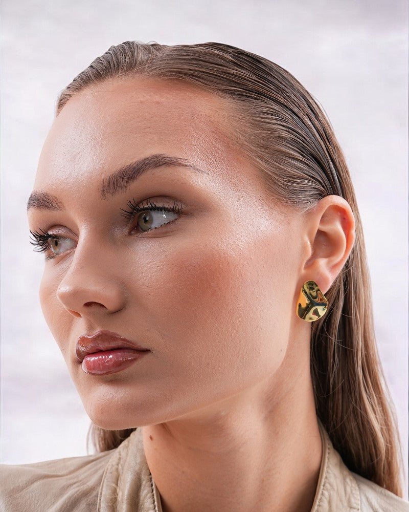 Curved Mirror Earring