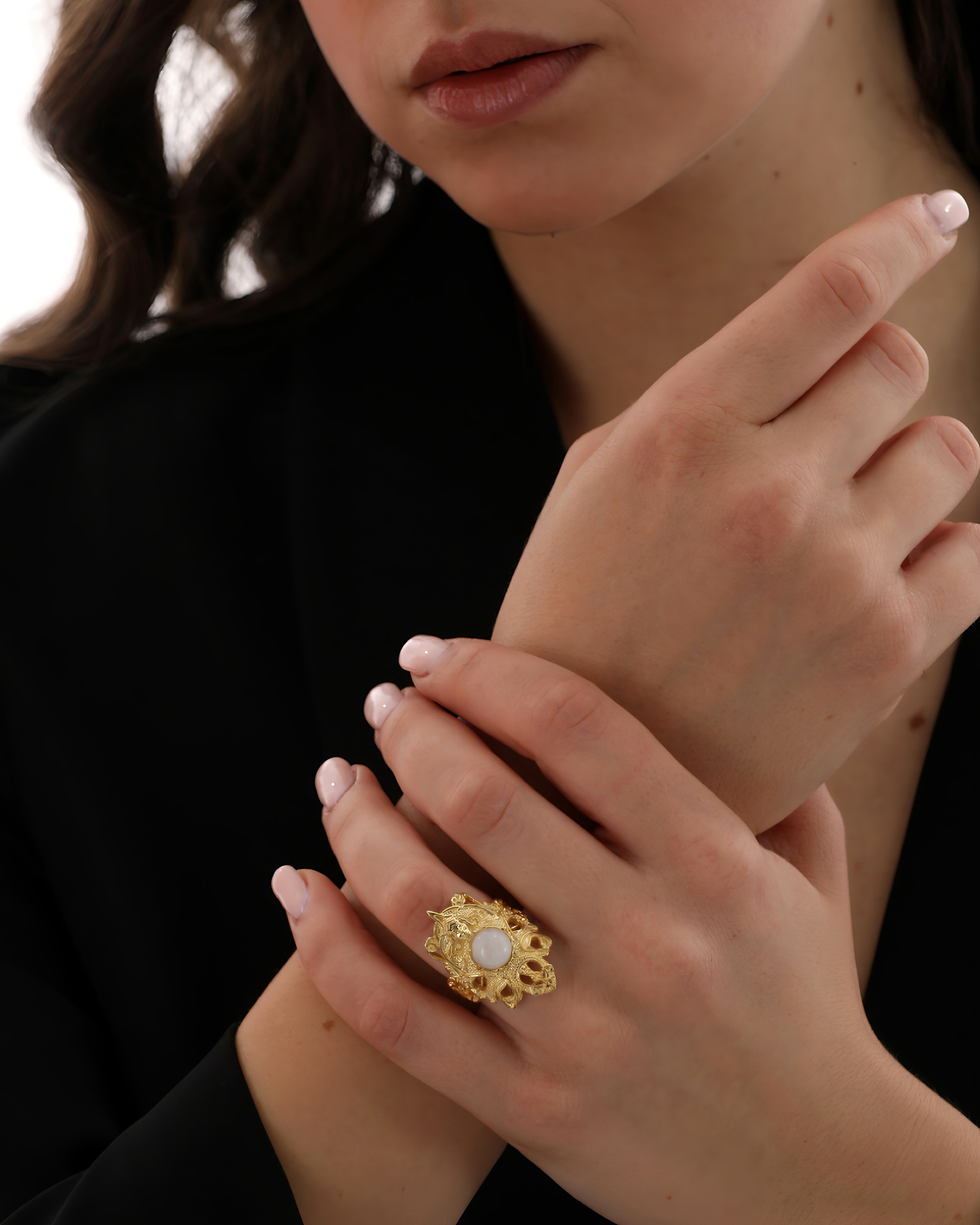 Moon Stone Ring