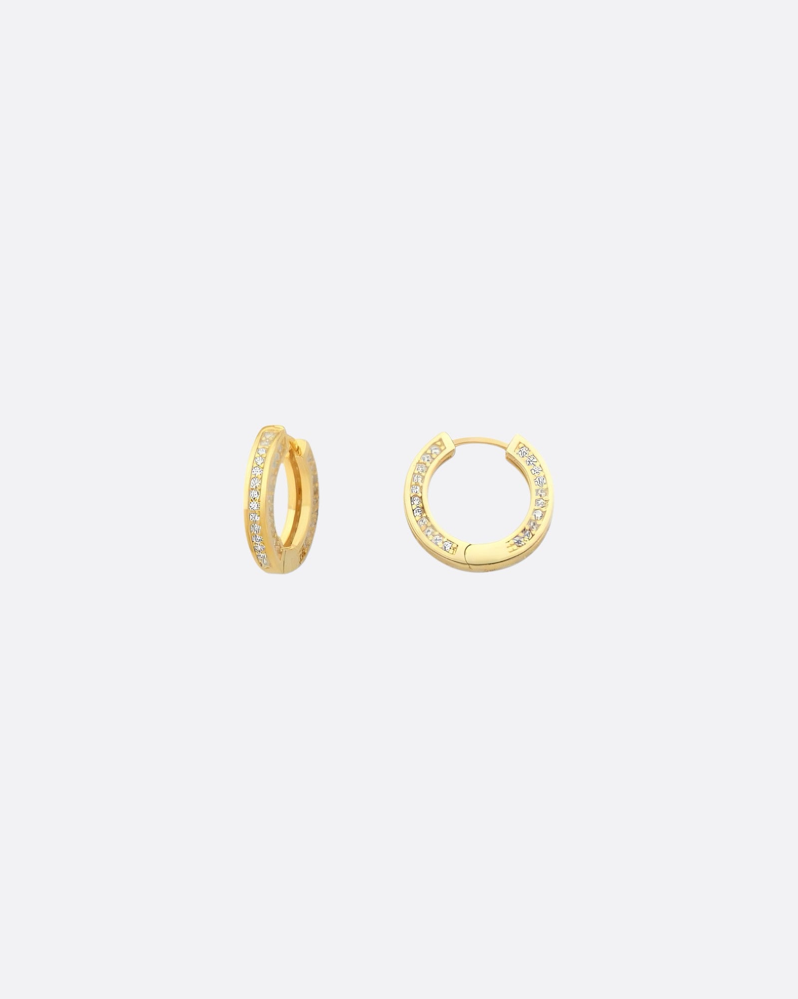 Stone Hoop Earring