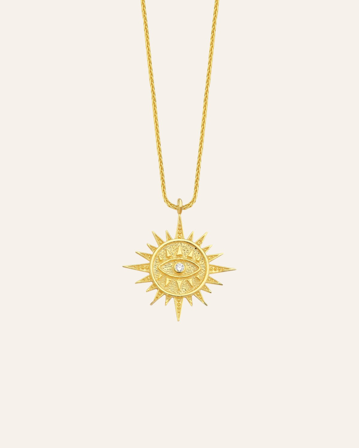 Sun and Eye Necklace