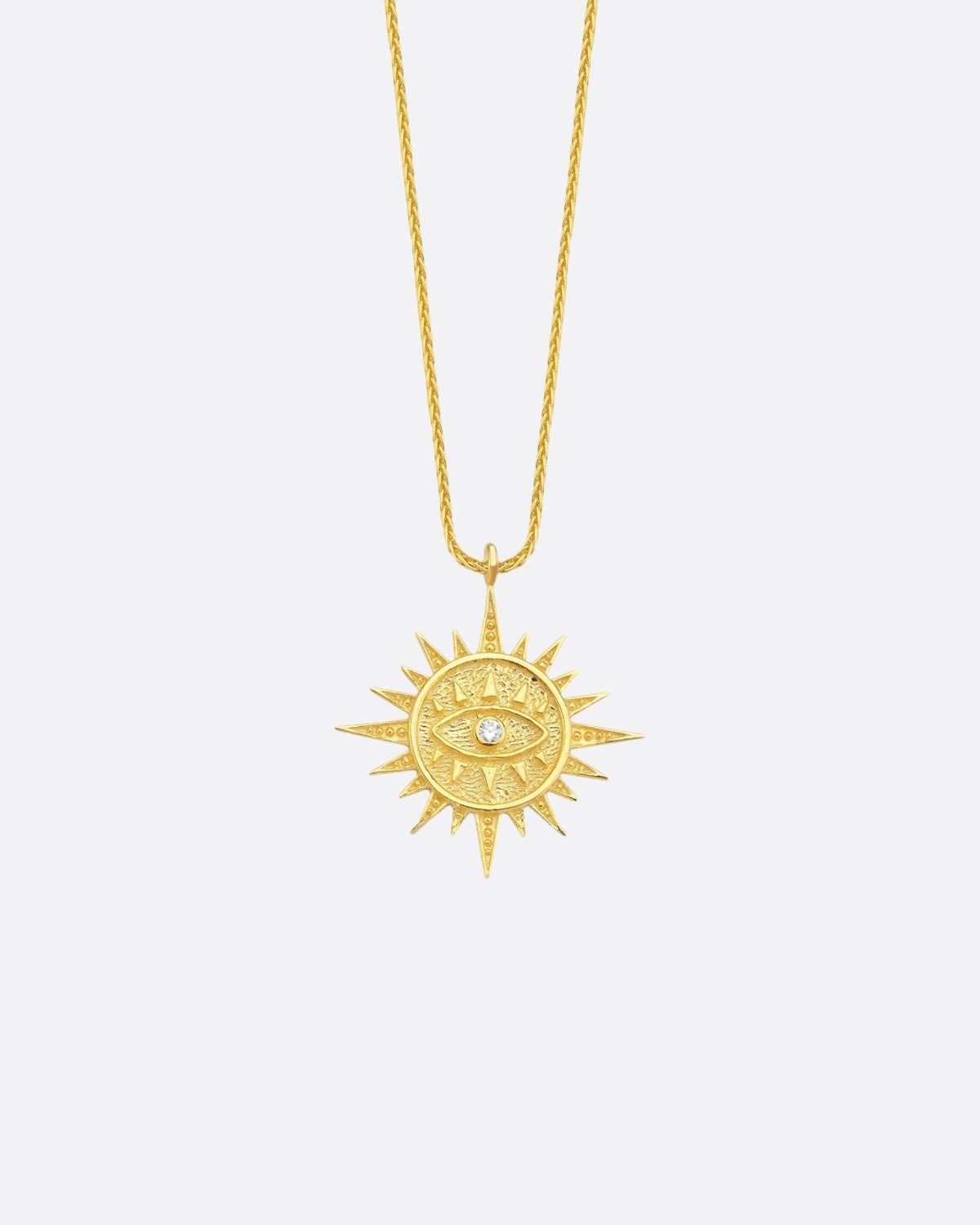 Sun and Eye Necklace